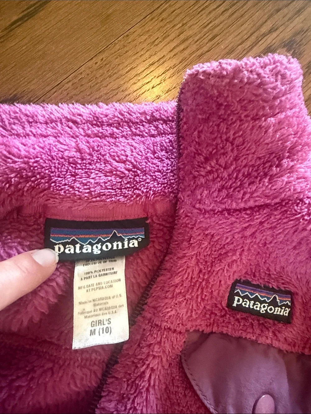 Patagonia Kids Pink Fleece Jacket